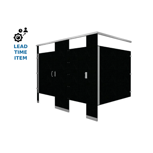 Hadrian Solid Plastic Bathroom Partitions - Headrail Braced