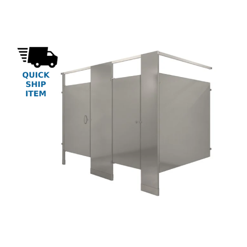 Hadrian Stainless Steel Bathroom Partitions - Headrail Braced