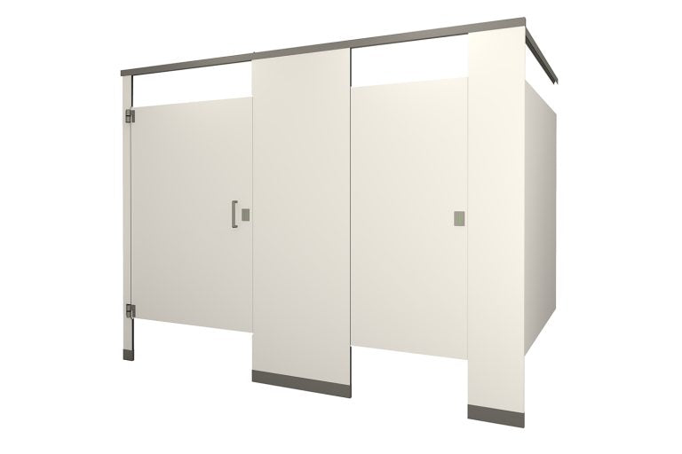 Hadrian Phenolic Bathroom Partitions - Headrail Braced