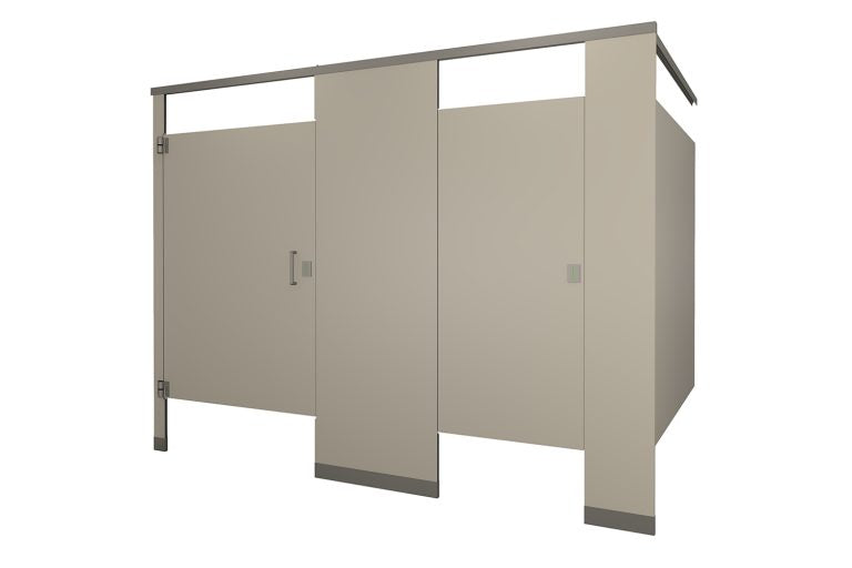 Hadrian Phenolic Bathroom Partitions - Headrail Braced