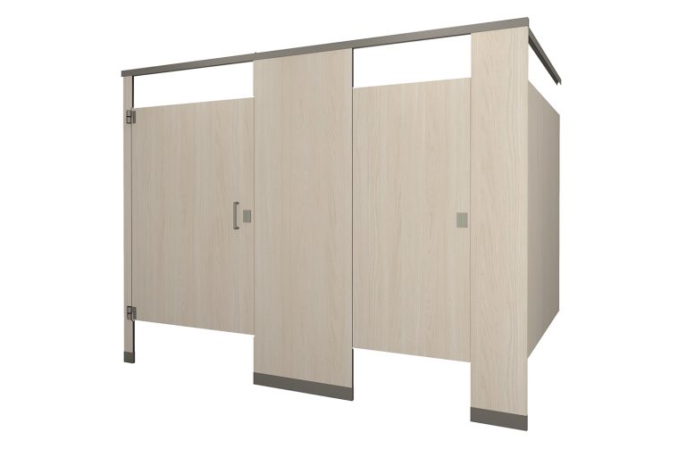 Hadrian Phenolic Bathroom Partitions - Headrail Braced