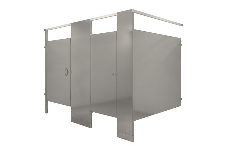 Hadrian Stainless Steel Bathroom Partitions - Headrail Braced